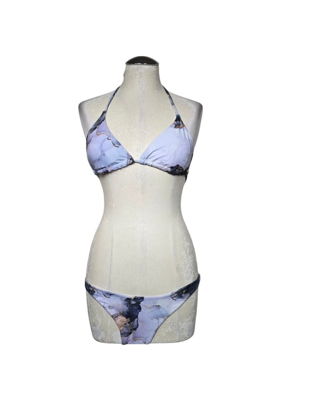 SHEIN Marbled Bikini Set M